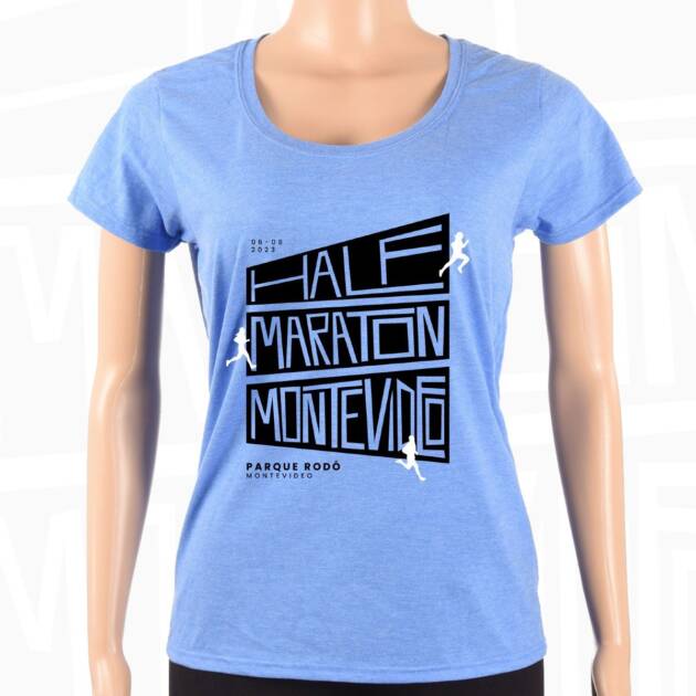 Remera de Dama Celeste